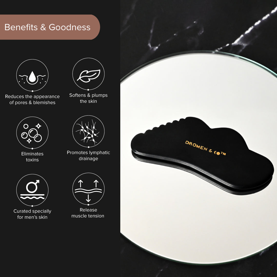 Dromen & Co Black Obsidian Gua Sha