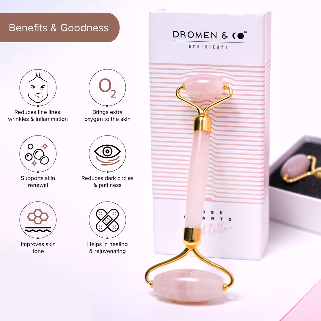 Dromen & Co Rose Quartz Facial Roller