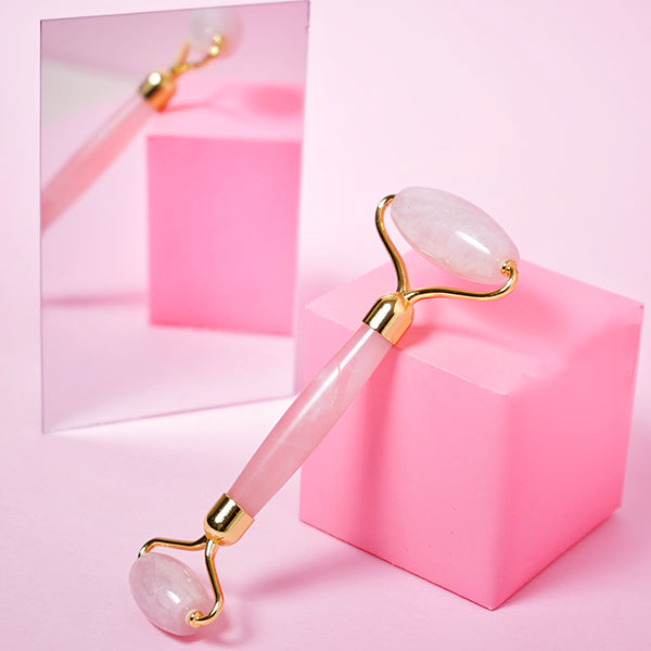 Rose Quartz Face Roller in India - Dromen & co